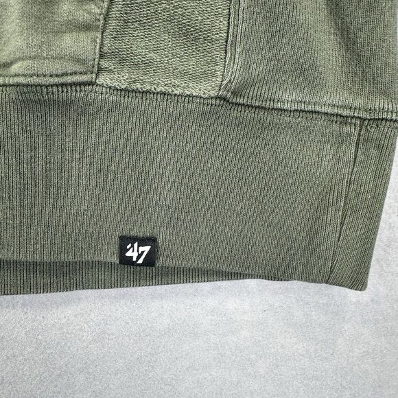 47 Brand Miami Hurricanes Crewneck Men’s Large Sweatshirt Front Kangaroo Pocket - Picture 7 of 10